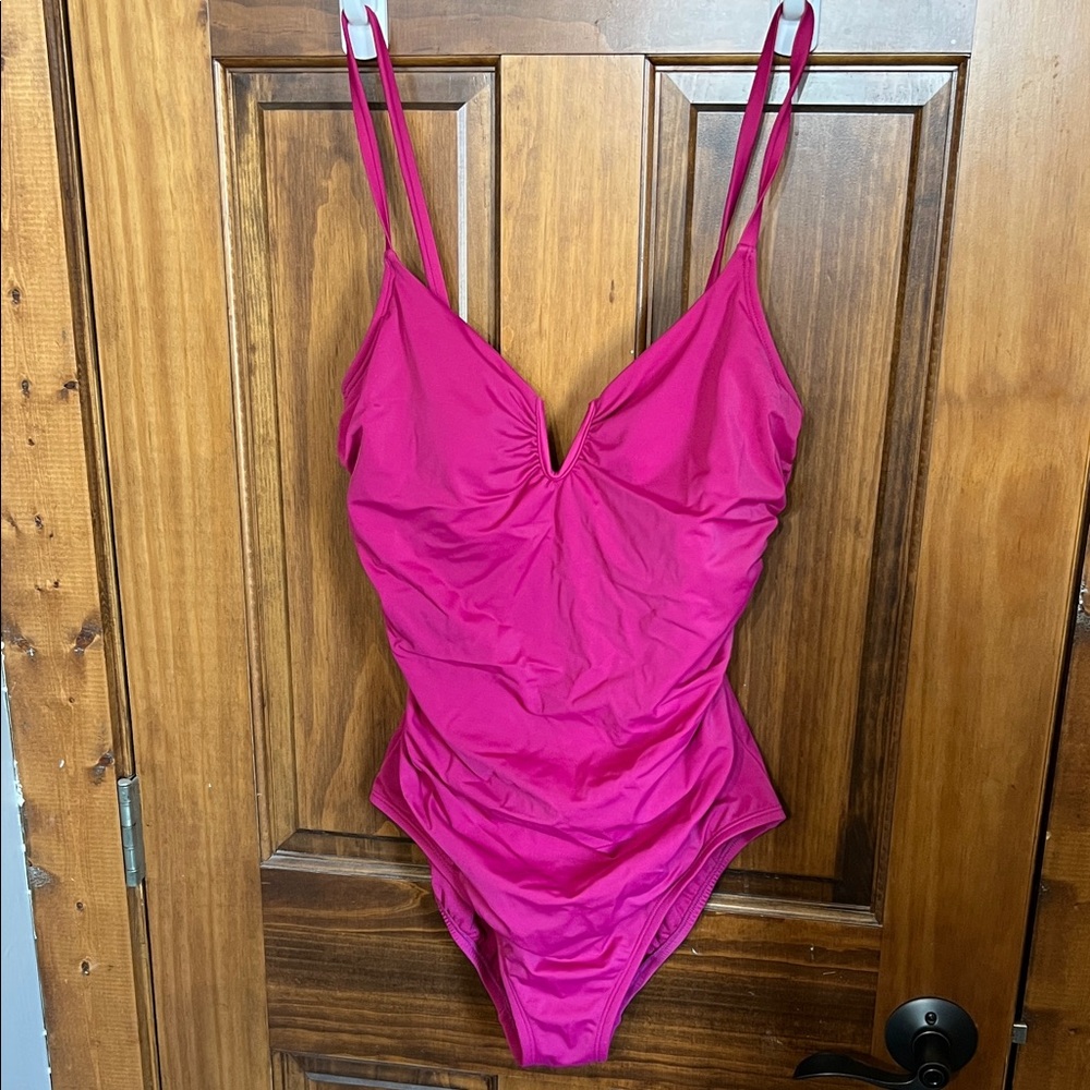 Time and Tru Fuchsia Swimsuit